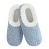 Women's Classic SnooziesÂ® Cozy Teddy Sherpa Solid Color Periwinkle Light Blue