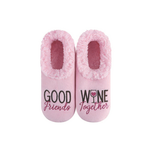 Women's Simply Pairables Cozy SnooziesÂ® Pink Good Friends Wine Together