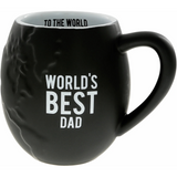 World's Best Dad 20 oz. Embossed Black Mug