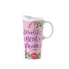 World's Best Mom Ceramic Latte Mug 17 Oz. with Gift Box