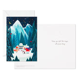 Hallmark UNICEF Yeti and Friends Ice Skating Boxed Christmas Cards, Pack of 12