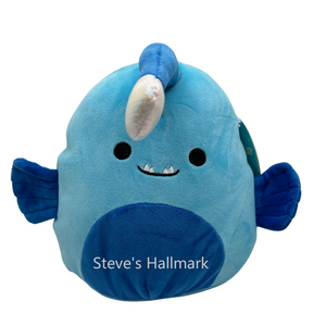 Squishmallow Neon Sealife Squad Zal the Blue Angler Fish 12" Stuffed Plush by Kelly Toy Jazwares
