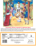 Nutrition Facts for Chocolate Advent Calendar & Nativity Story with Bible Text