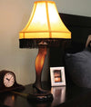 Leg lamp on night stand