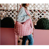 Katydid Oversized Quilted Hobo Tote Bag - Light Pink