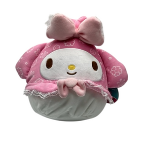 Sanrio Hello Kitty & Friends Squishmallow My Melody 50th Anniversary Floral Hood 8" Stuffed Plush