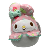 Sanrio Hello Kitty & Friends Squishmallow My Melody 50th Anniversary Strawberry Floral 8" Stuffed Plush