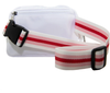 White Katydid Fanny Pack Belt Bag with Striped Strap