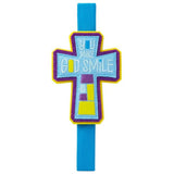 You Make God Smile Cross Elastic Band Bookmark