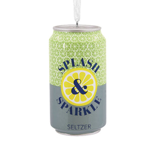 Splash & Sparkle Seltzer Can Hallmark Ornament