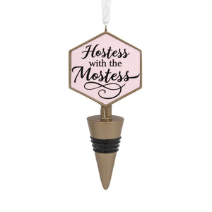 Hostess With the Mostess Bottle Stopper Hallmark Ornament