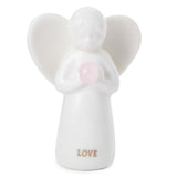 Hallmark Rose Quartz Angel of Love Mini Angel Figurine, 2"