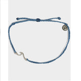 Pura Vida Shoreline Denim Blue Anklet