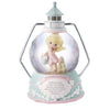 Footprints In The Sand Resin Snow Globe Musical Girl 