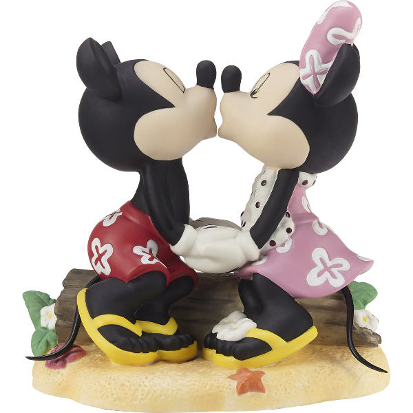 Cork coaster with Mickey & Minnie kissing –