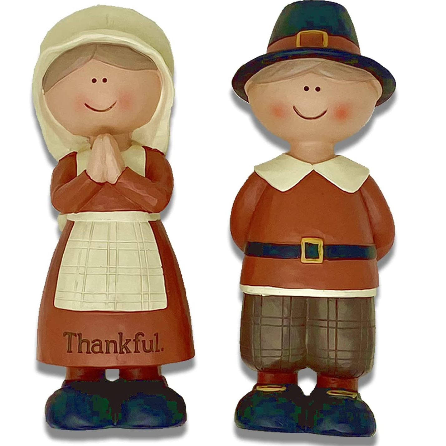 Vintage Hallmark Pilgrims Couple retailer Thanksgiving Decor Shadowbox Figurines House