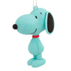 Hallmark Peanuts® Snoopy Aqua Glitter Hallmark Ornament