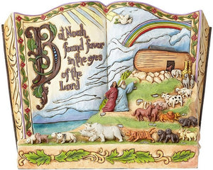 Jim Shore Heartwood Creek Noahs Ark Bible Story Book Figurine 