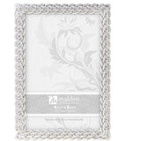 Malden Belmore Silver Braided Rope 4"x6" Photo Frame