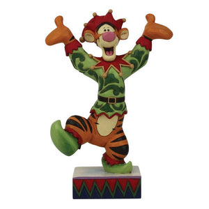 Jim Shore Disney Personality Pose Tigger the Ecstatic Elf Figurine