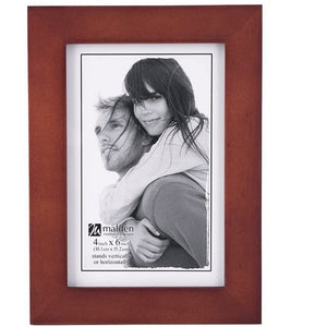 Malden Linear Classic Wood 4"x6" Photo Frame, Walnut