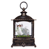 Heaven in Our Home In Memory Angel Glitter Light Up Memorial Lantern 10" Wide