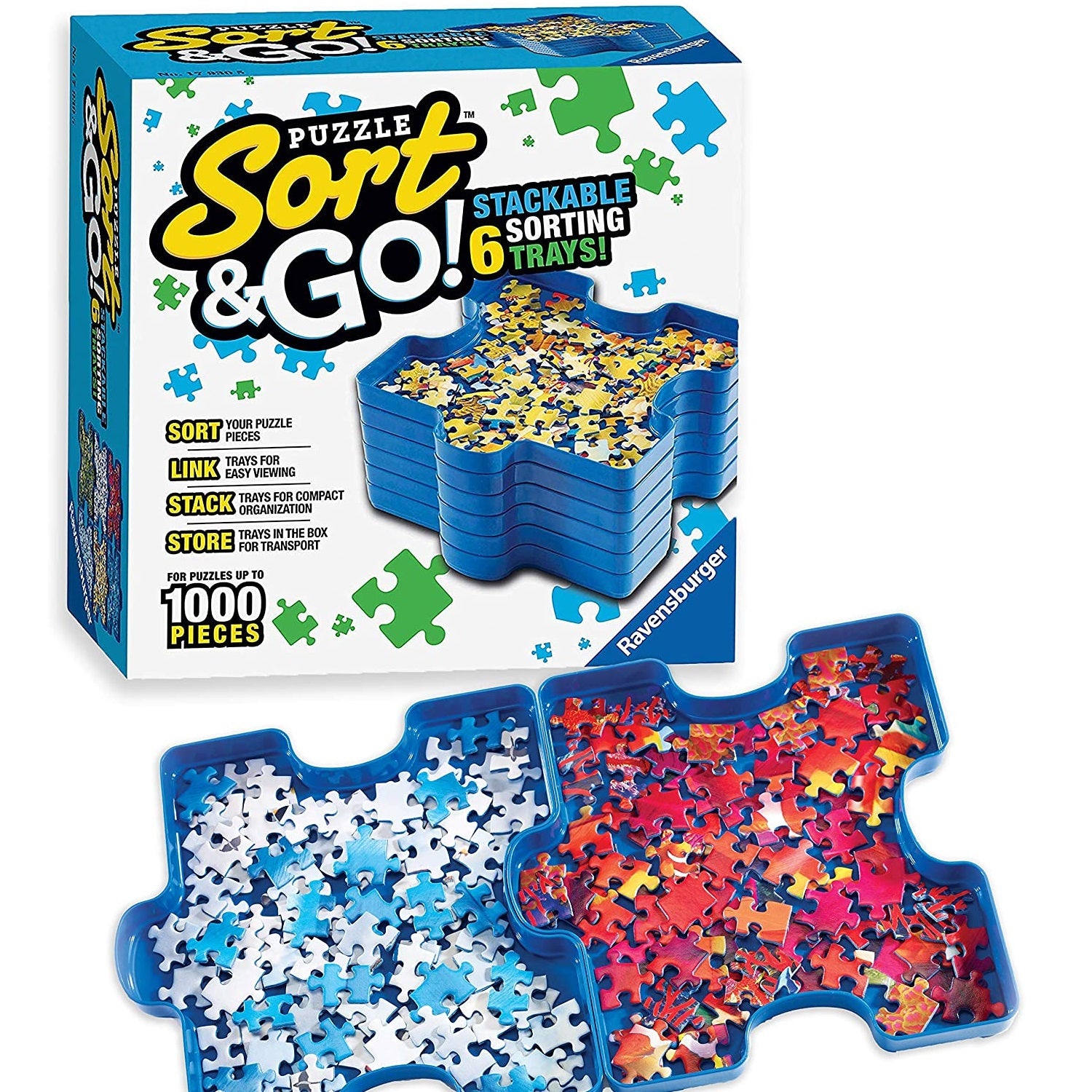 Sort & Go! 6 Puzzle Sorting Trays