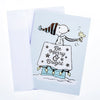 Be Merry and Bright Snoopy on Dog House Classic Holiday Boxed Card