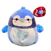 Valentine Squishmallow Babs the BL Bird with Iridescent Heart 12" Stuffed Plush by Kelly Toy