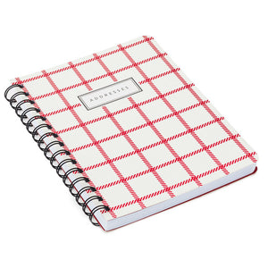 Hallmark White and Red Plaid Address Book