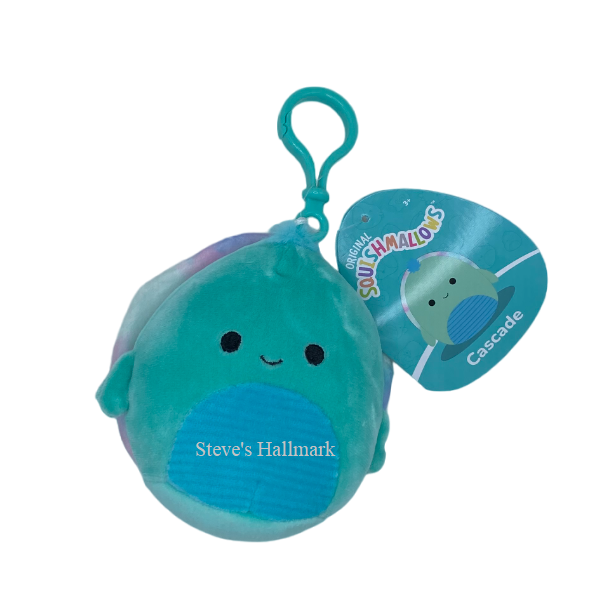 Squishmallow Set of 6 Corduroy Sealife Collection 3.5 Clip