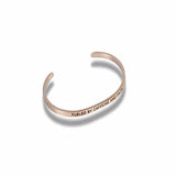 "Fueled By Caffeine And Faith" Rose Gold Embracelet 