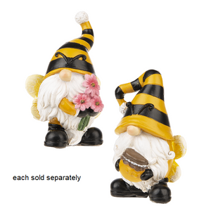 Gnome Dressed as Bee with Wings Figurine