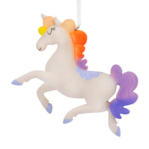 Hallmark Whimsical Unicorn With Rainbow Mane Hallmark Ornament