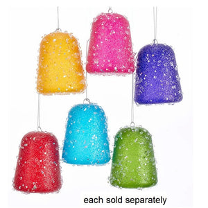 Glitter Bright and Colorful Gum Drop Ornament