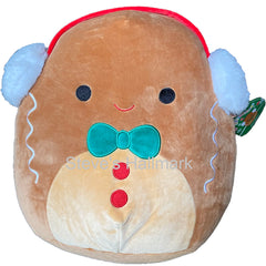 Squishmallows, Toys, Squishmallow Jordan The Gingerbread Man Santa Hat  Plush Stuffed Bow Tie