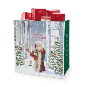 Hallmark 2023 Father Christmas Reusable Tote Bag, 13.75"