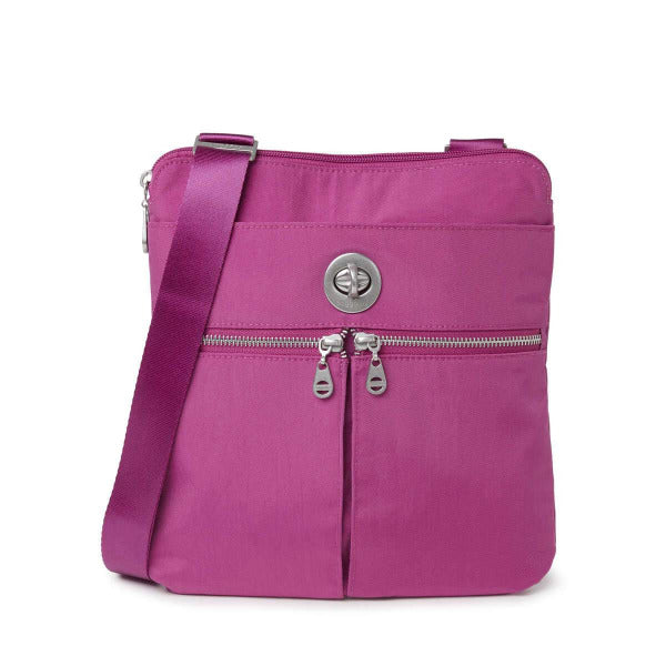 Baggallini Madras RFID Crossbody Bag Deep Fuchsia Steve s Hallmark