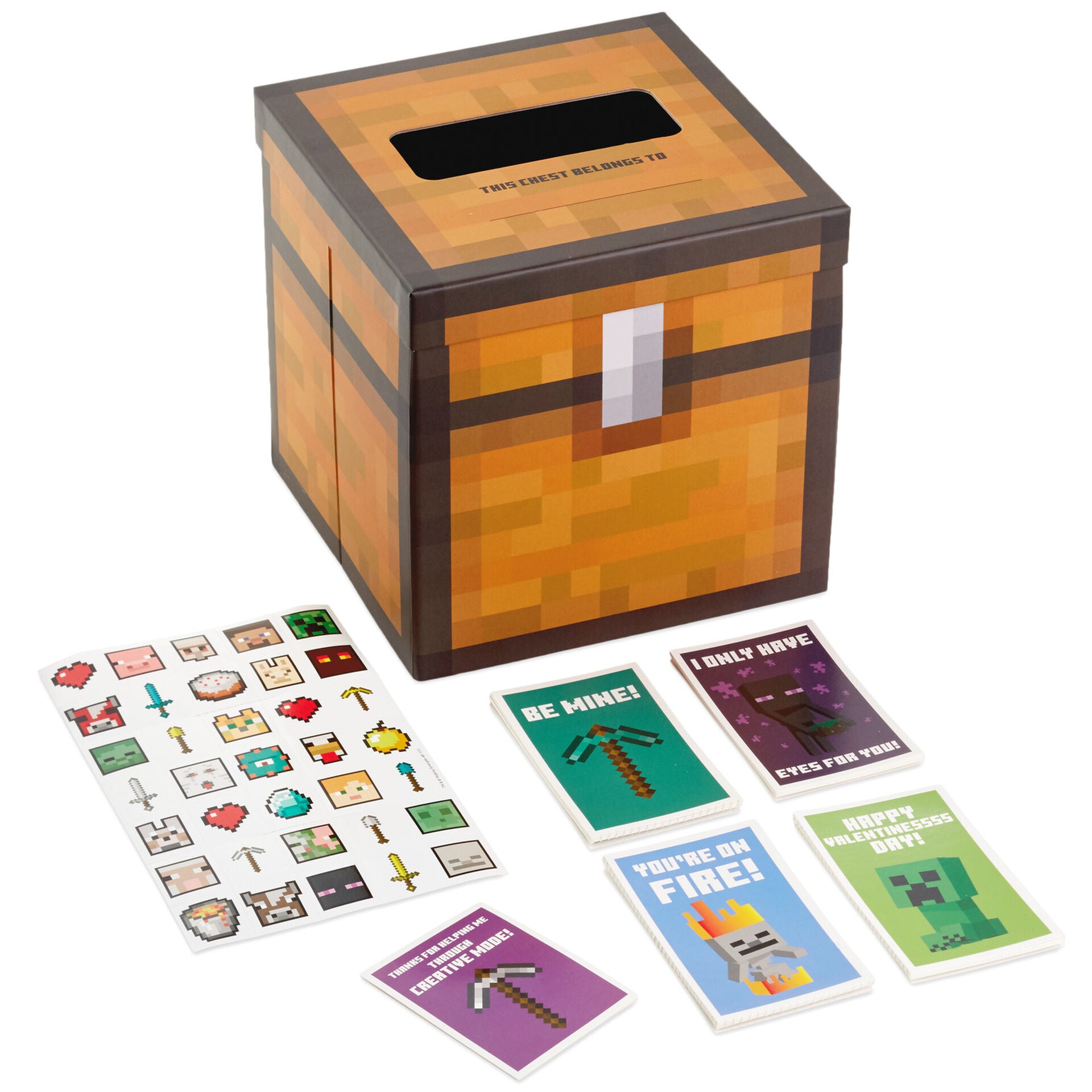  Minecraft Food & Fire Sticker Pack : Toys & Games