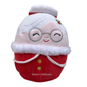 Christmas Squishmallow Nicolette Corduroy Mrs. Claus with Holly in Hair 12" Stuffed Plush by Kelly Toy