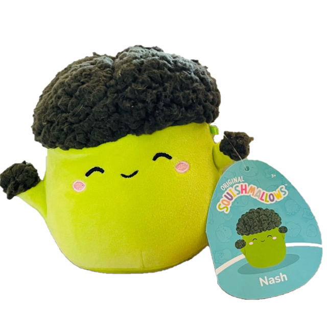 Squishmallows Official Kellytoys Plush 8 Inch Nash the Green Broccoli  Vegetable Food Squad Ultimate Soft Plush Stuffed Toy