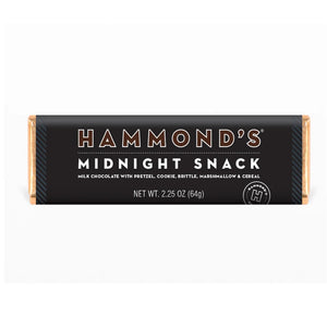 Midnight Snack Mlik Chocolate Candy Bar by Hammond's Candies