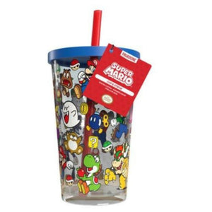 Super Mario Plastic Cup and Straw