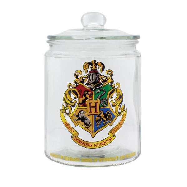 Harry Potter Hogwarts Glass Cookie Jar