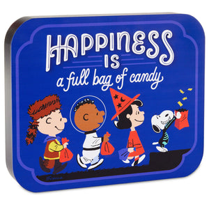 Hallmark Peanuts® Happiness Is a Full Bag of Candy Quote Sign, 9.5x7