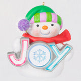 Hallmark 2022 Shimmering Joy Snowman Ornament With Light