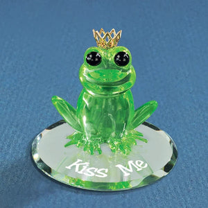 Glass Baron Kiss Me Frog Figurine