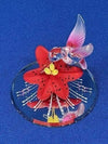 Hummingbird with Red Lily Glass Figurine