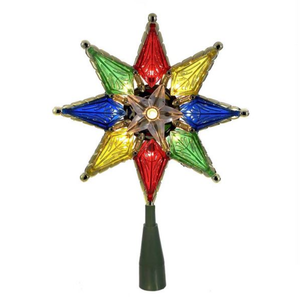 Multi-Colored Star Lighted Treetop