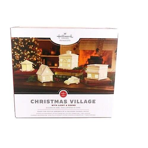 Hallmark Channel Musical Christmas Village With Light, Set of 5 – Steve's  Hallmark